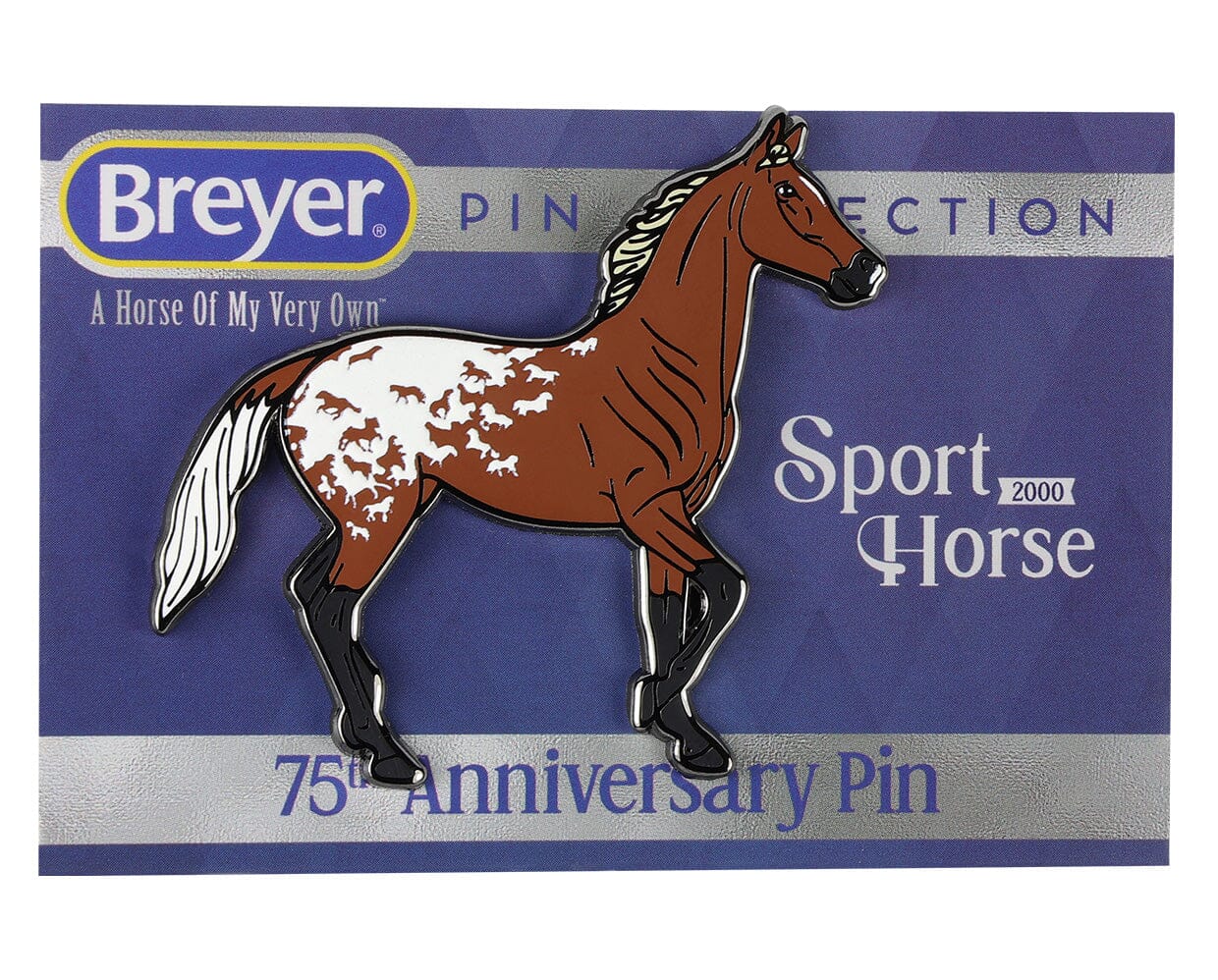 75th Anniversary Sport Horse Deluxe Enamel Pin