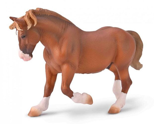 Breton Draft Horse Stallion - Chestnut