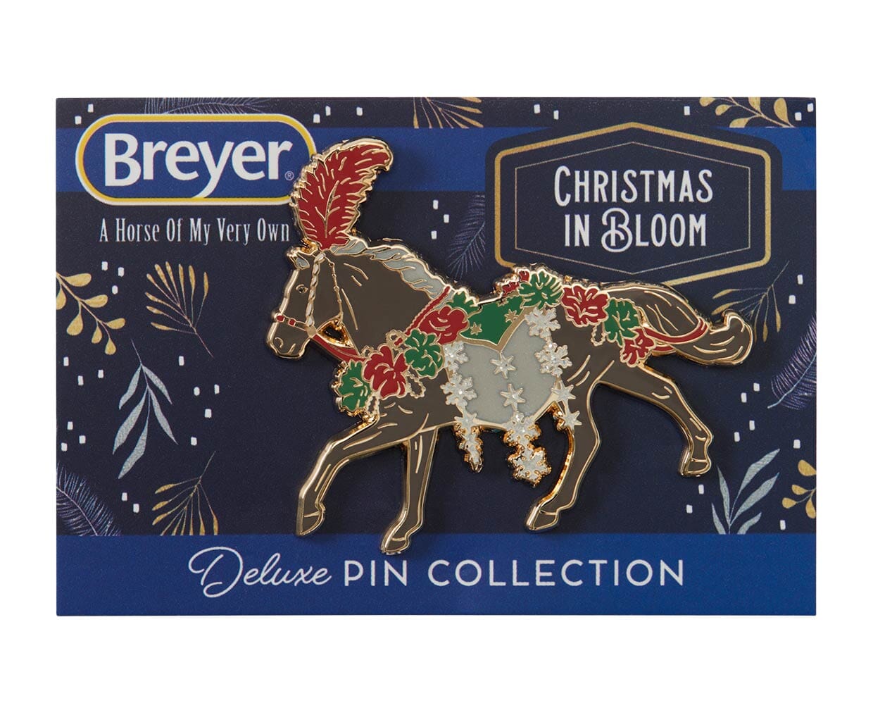 Christmas in Bloom Deluxe Enamel Pin