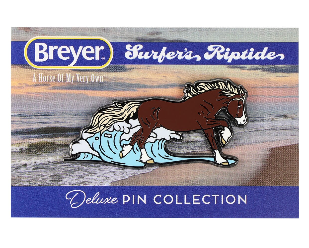 Surfer's Riptide Deluxe Enamel Pin